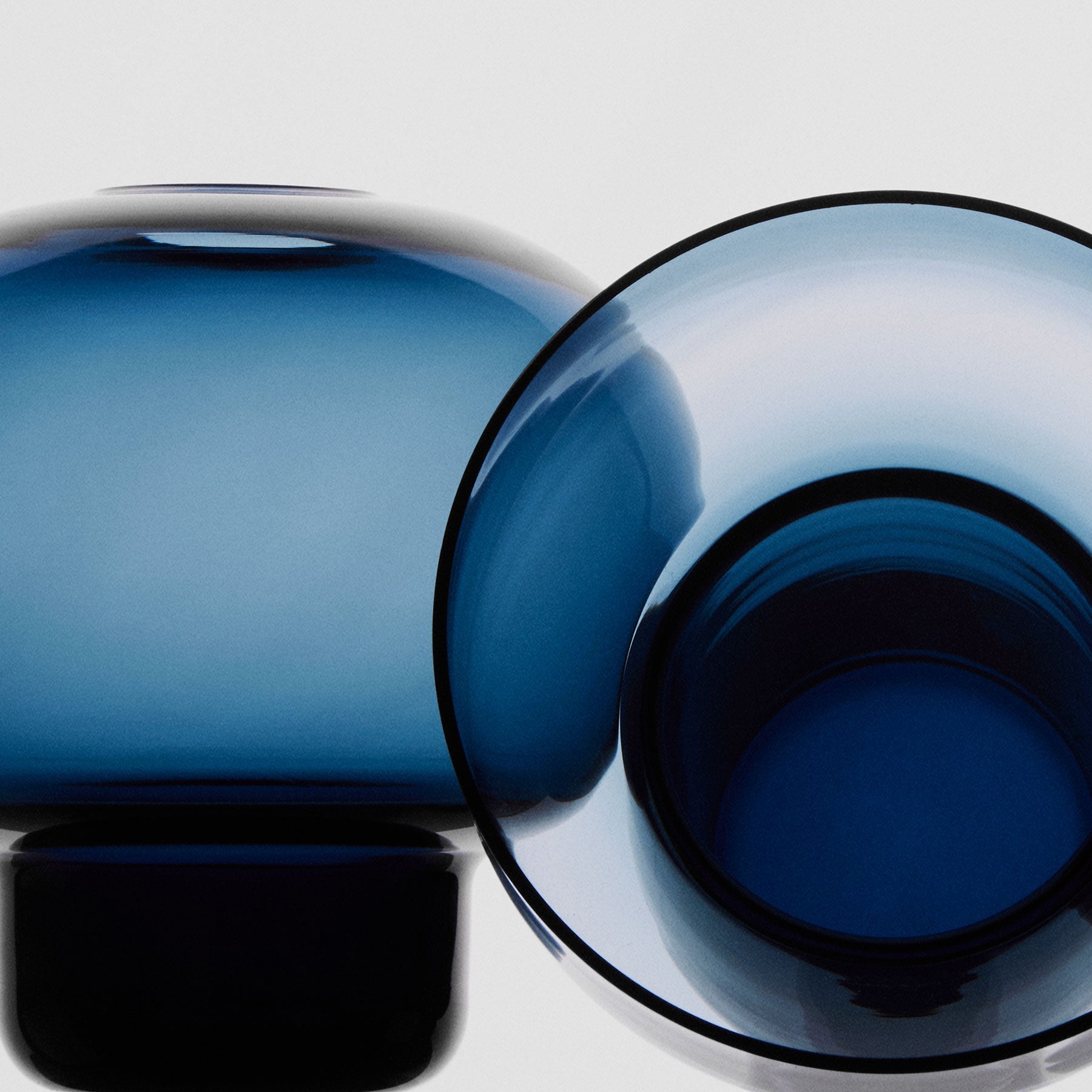 Midsummer Vases Midnight Blue Mini Set Of 7 Ltd Orrefors