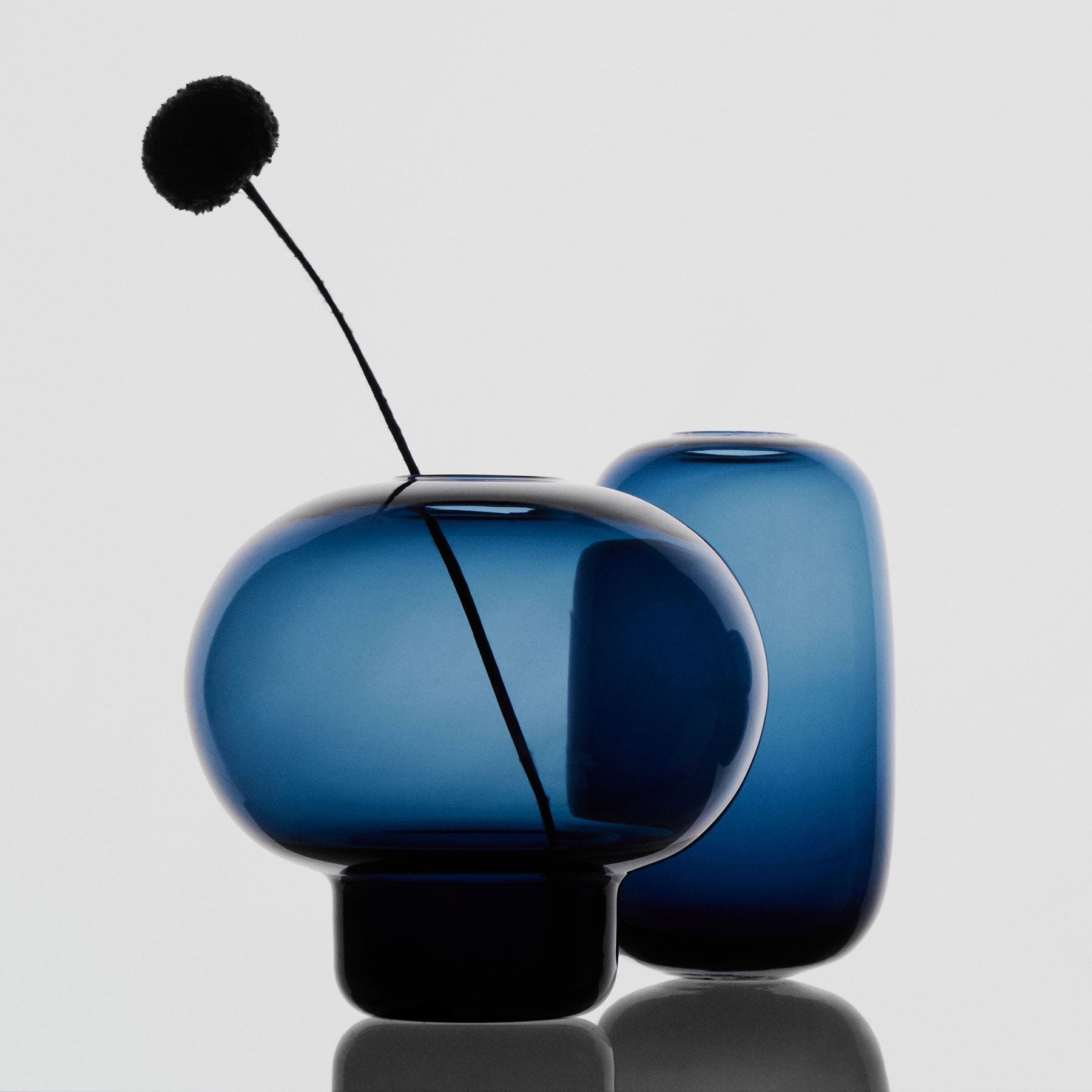 Midsummer Vases Midnight Blue Mini Set Of 7 Ltd Orrefors