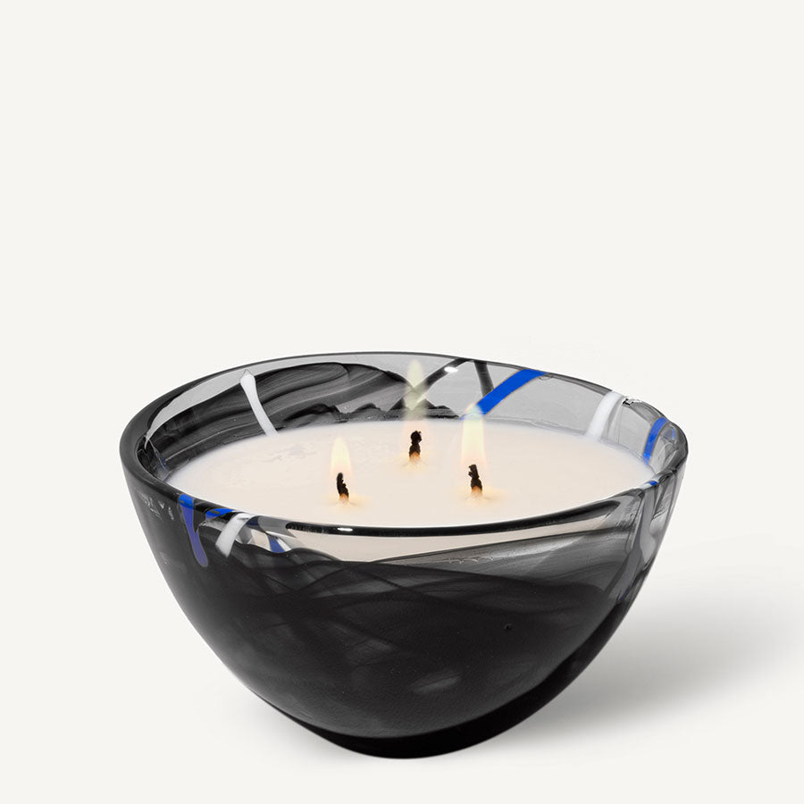 Contrast Black Candle - Blushing Pink Kosta Boda