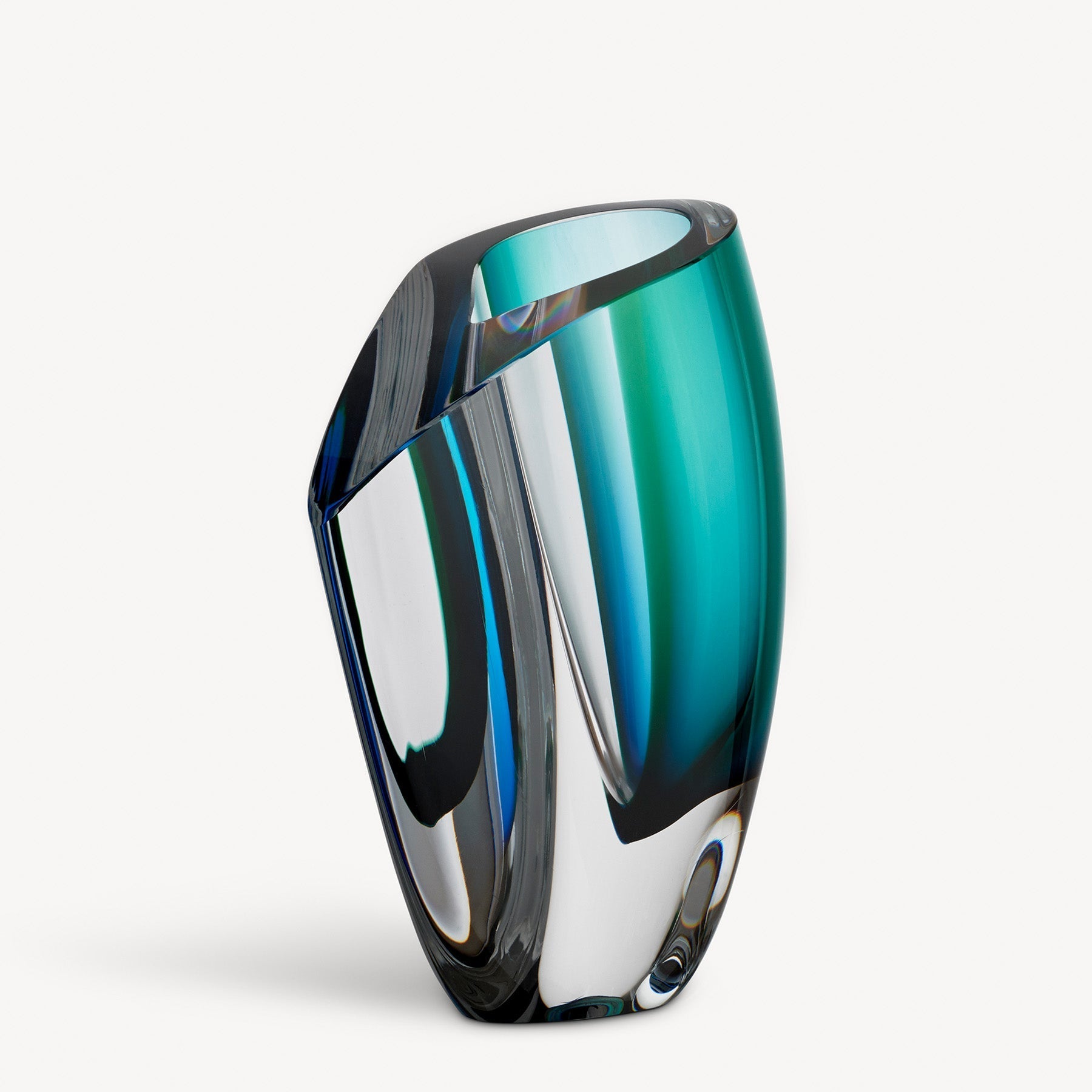 Mirage Blue/Green Vase Large Kosta Boda