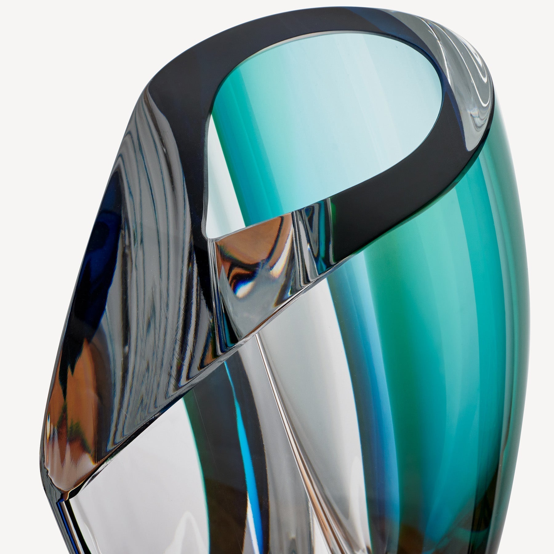 Mirage Blue/Green Vase Large Kosta Boda