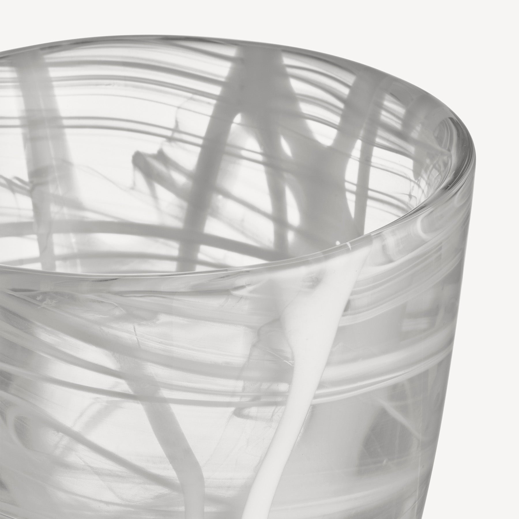 Contrast Vase White/White Kosta Boda