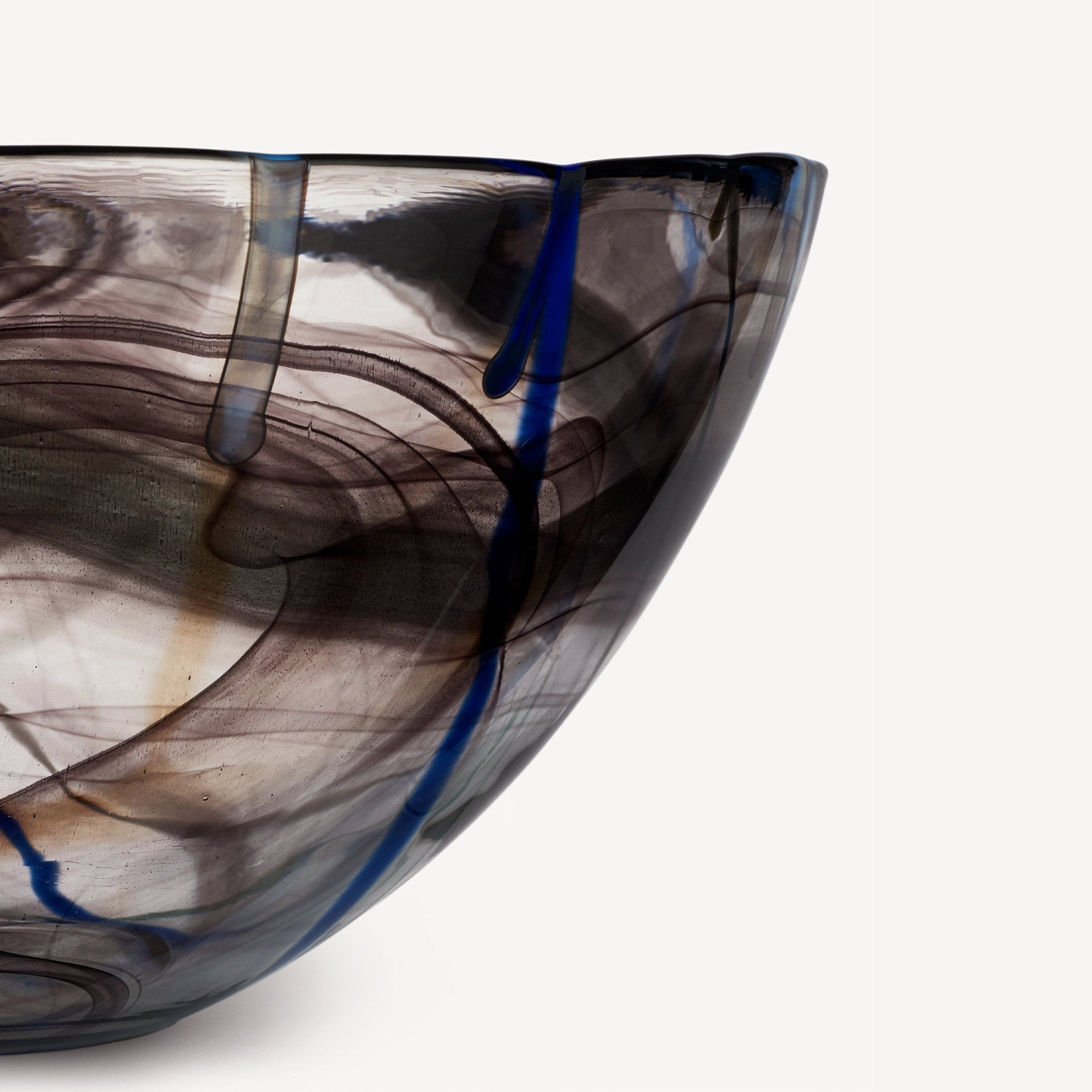 Contrast Black Bowl Large Kosta Boda