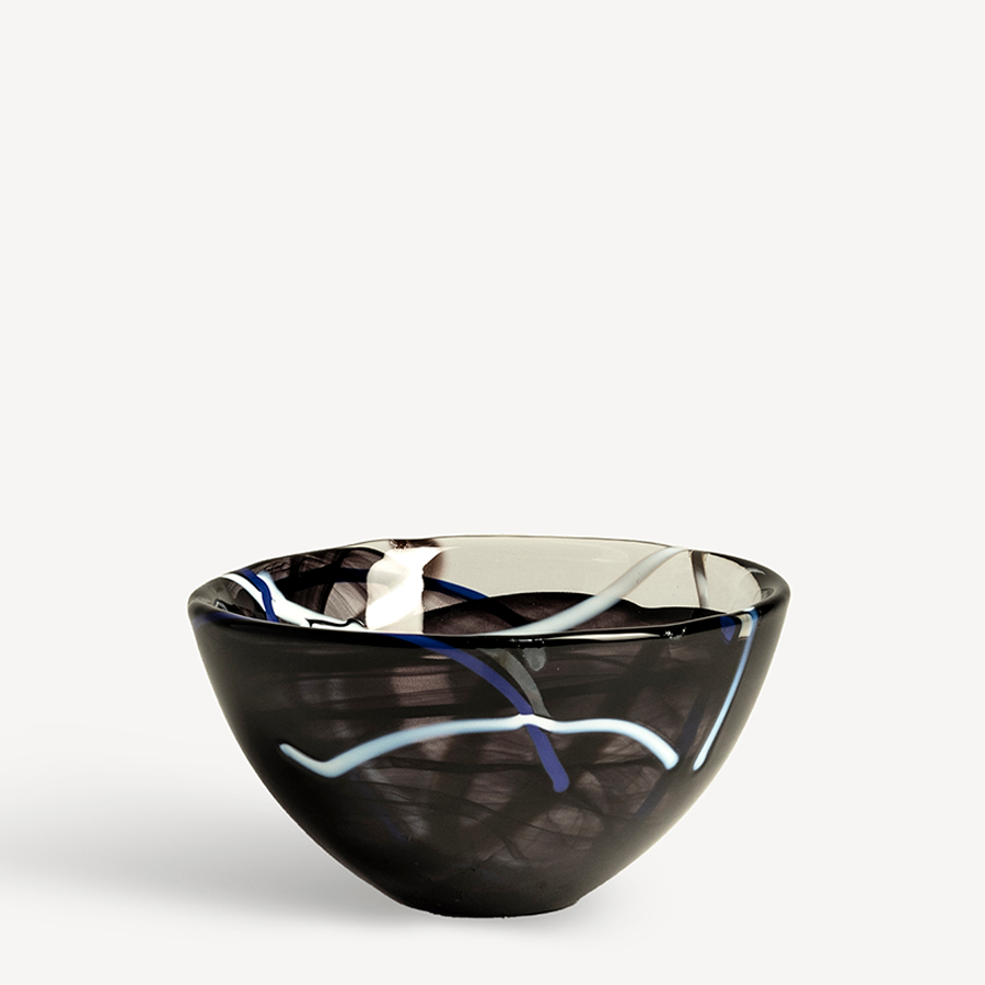 Contrast Black Bowl Small Kosta Boda