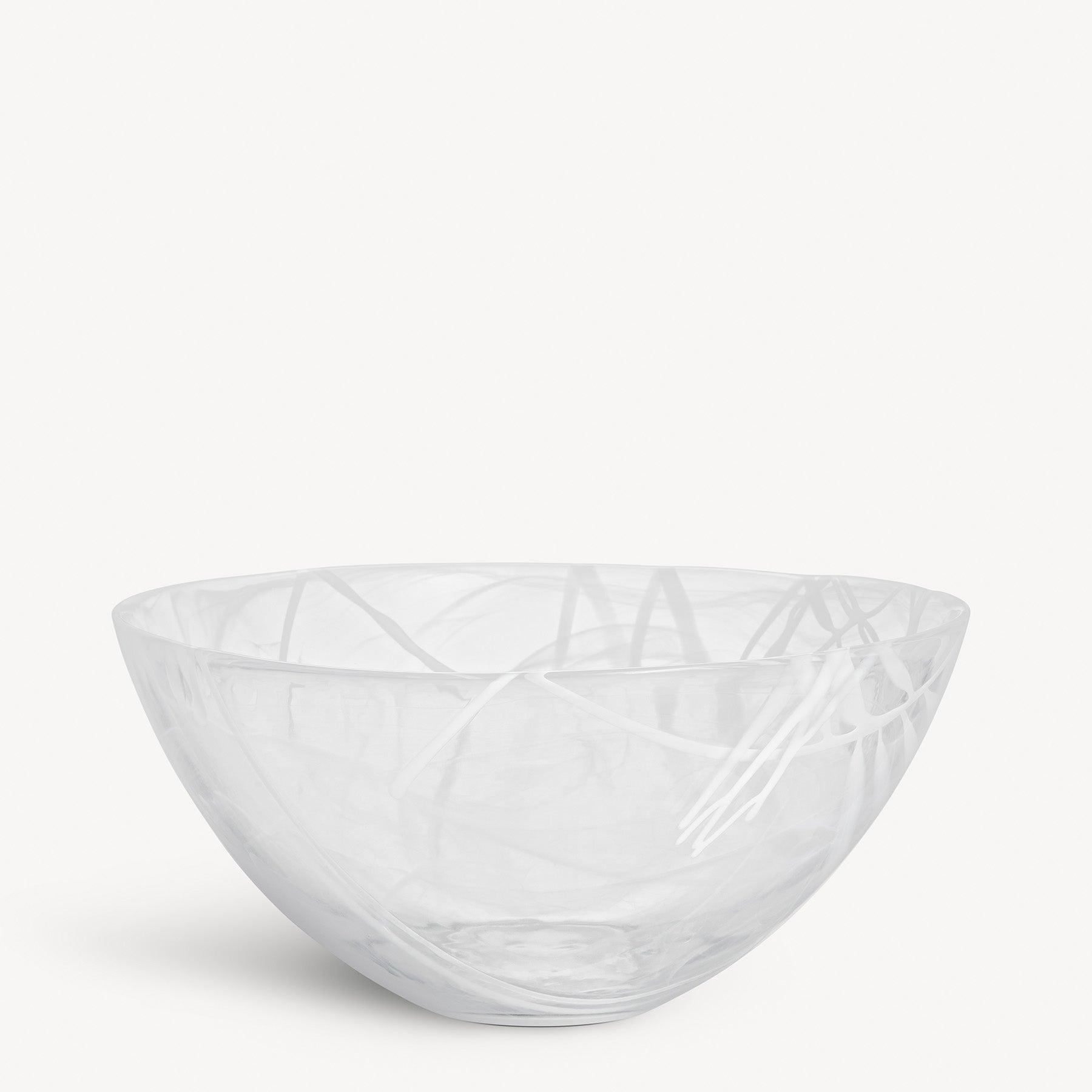 Contrast Bowl White/White Large Kosta Boda