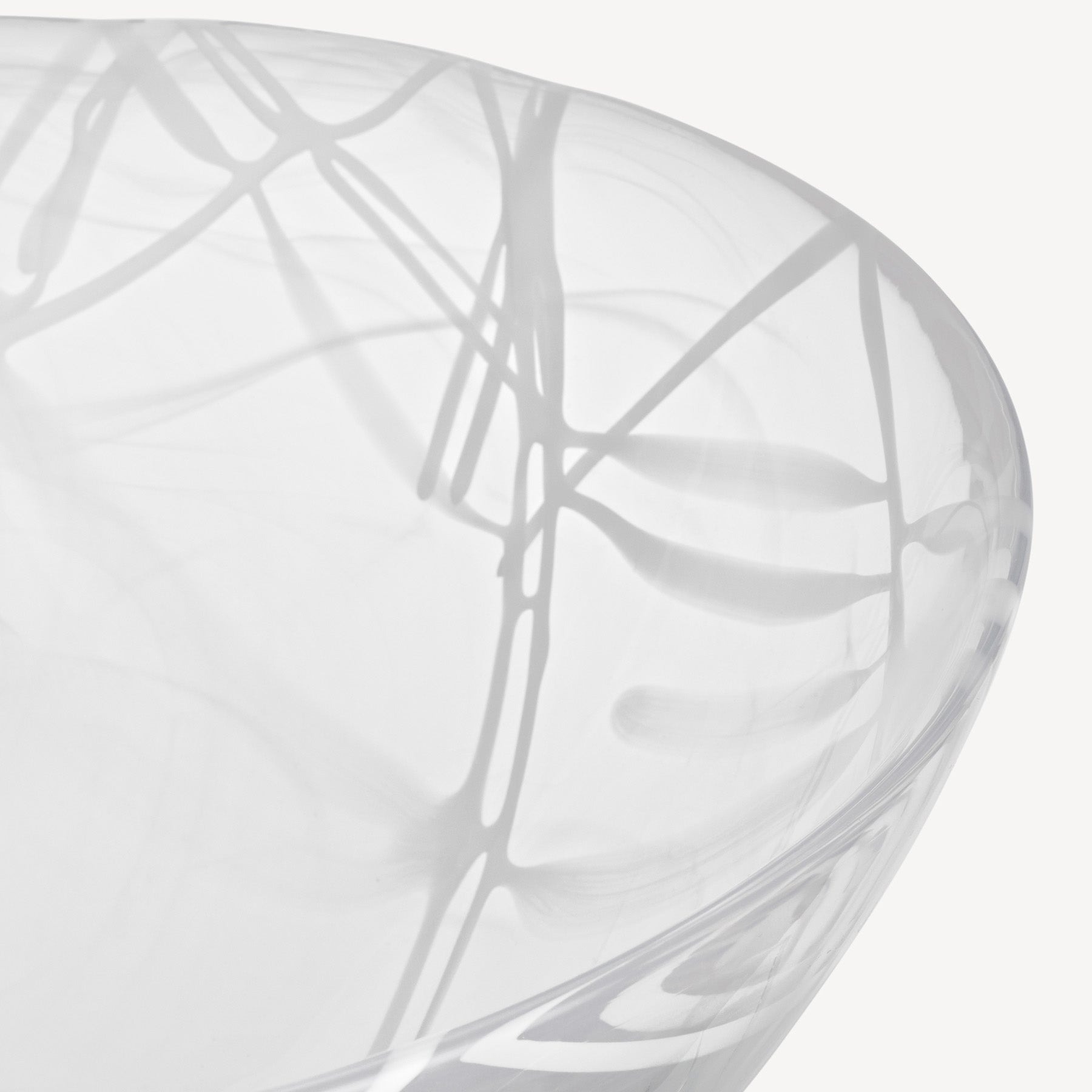 Contrast Bowl White/White Large