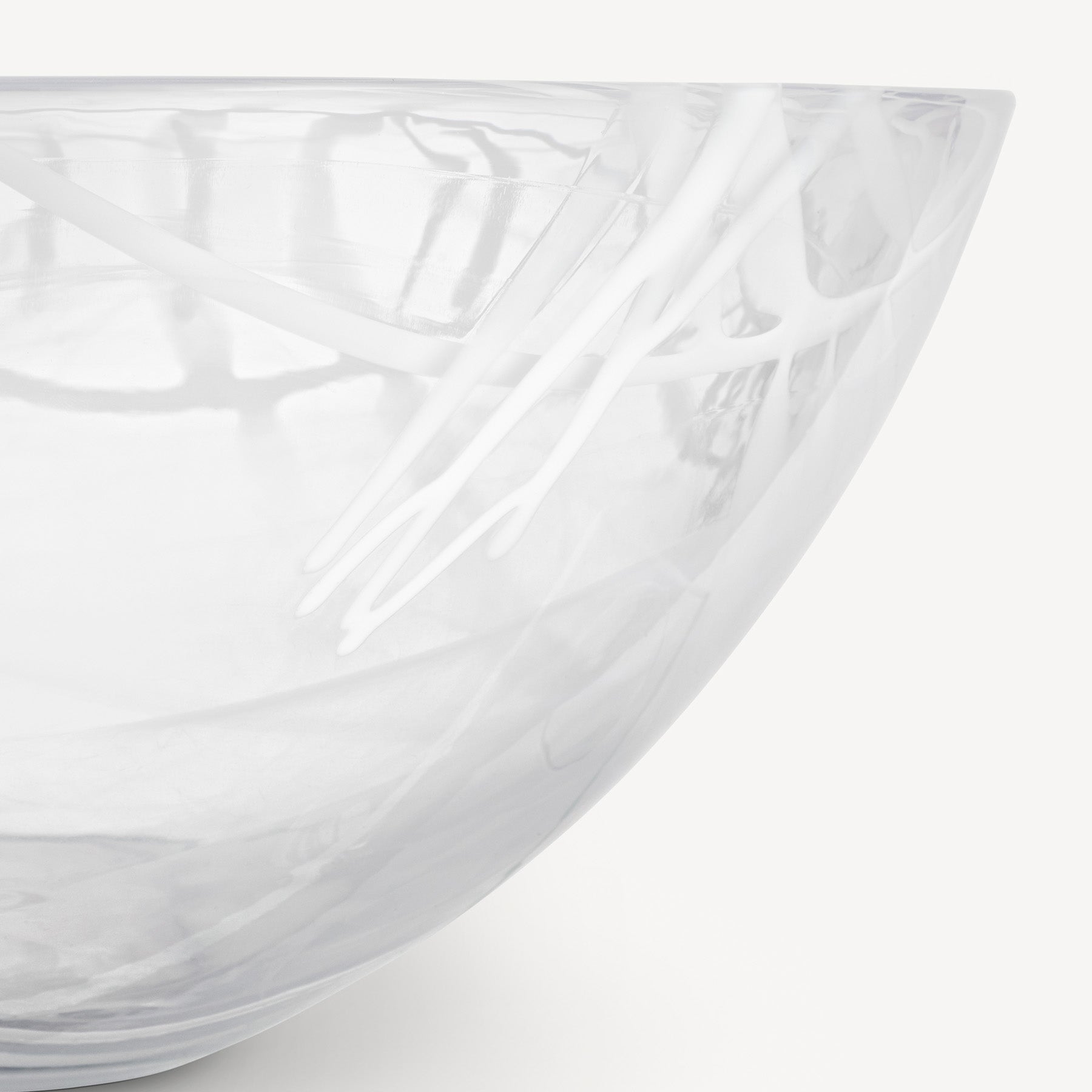 Contrast Bowl White/White Large Kosta Boda