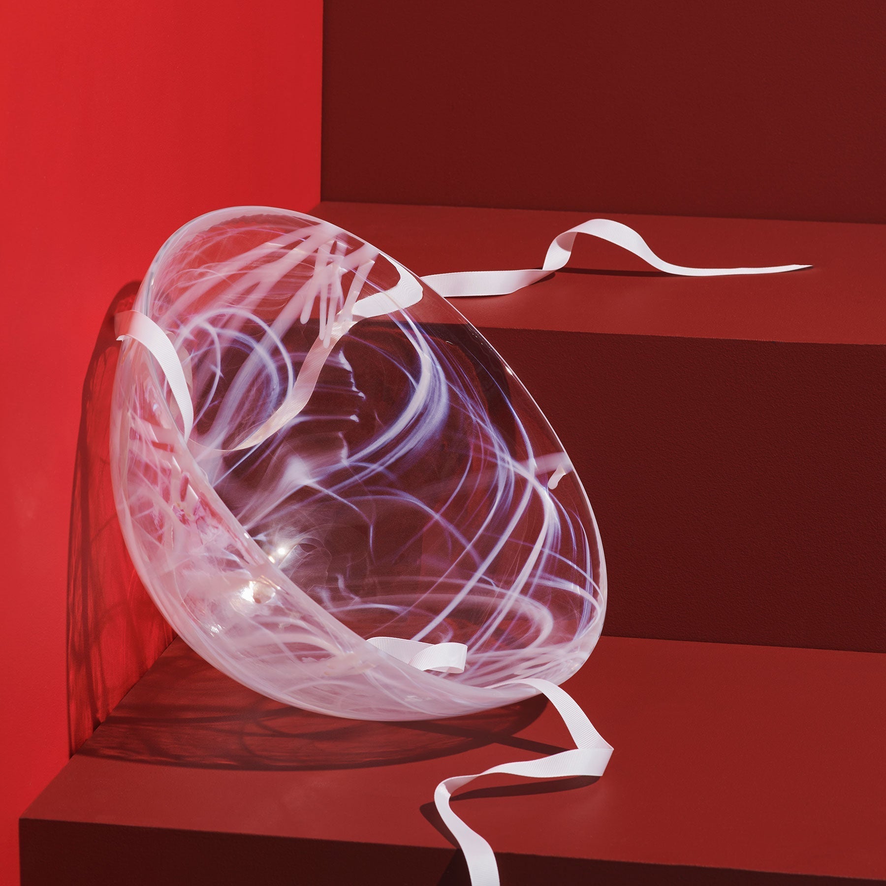 Contrast Bowl White/White Large Kosta Boda