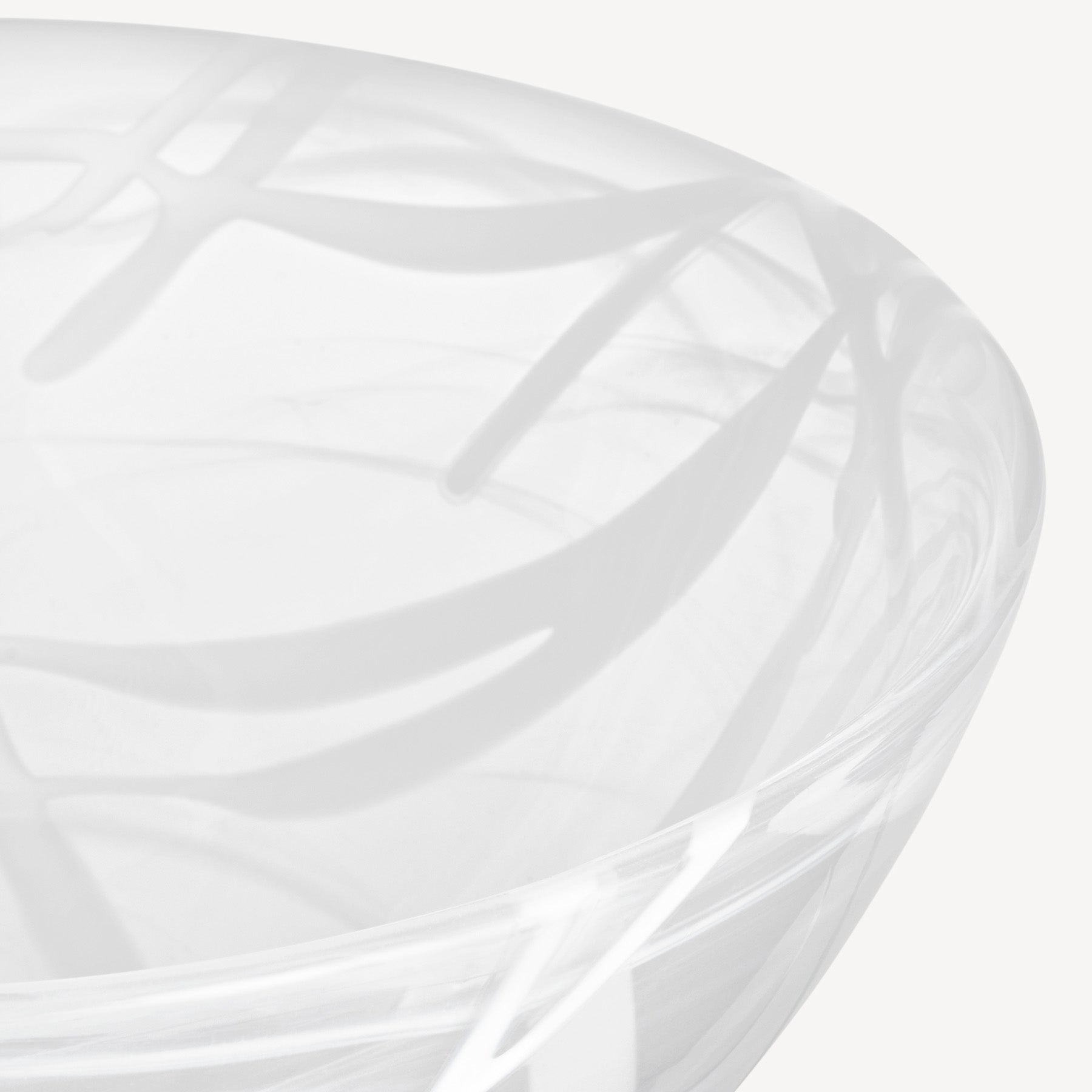 Contrast Bowl White/White Medium Kosta Boda