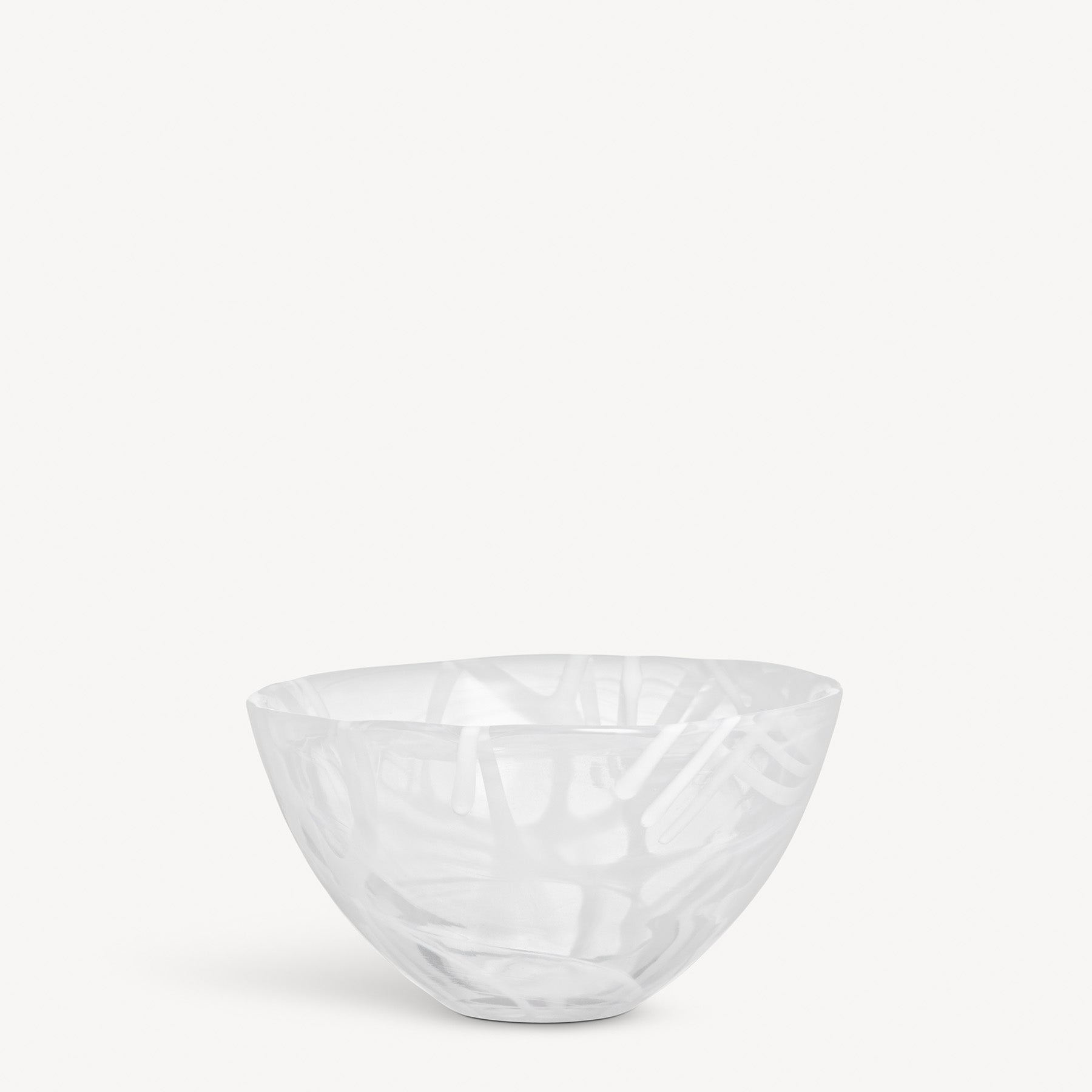 Contrast Bowl White/White Small Kosta Boda