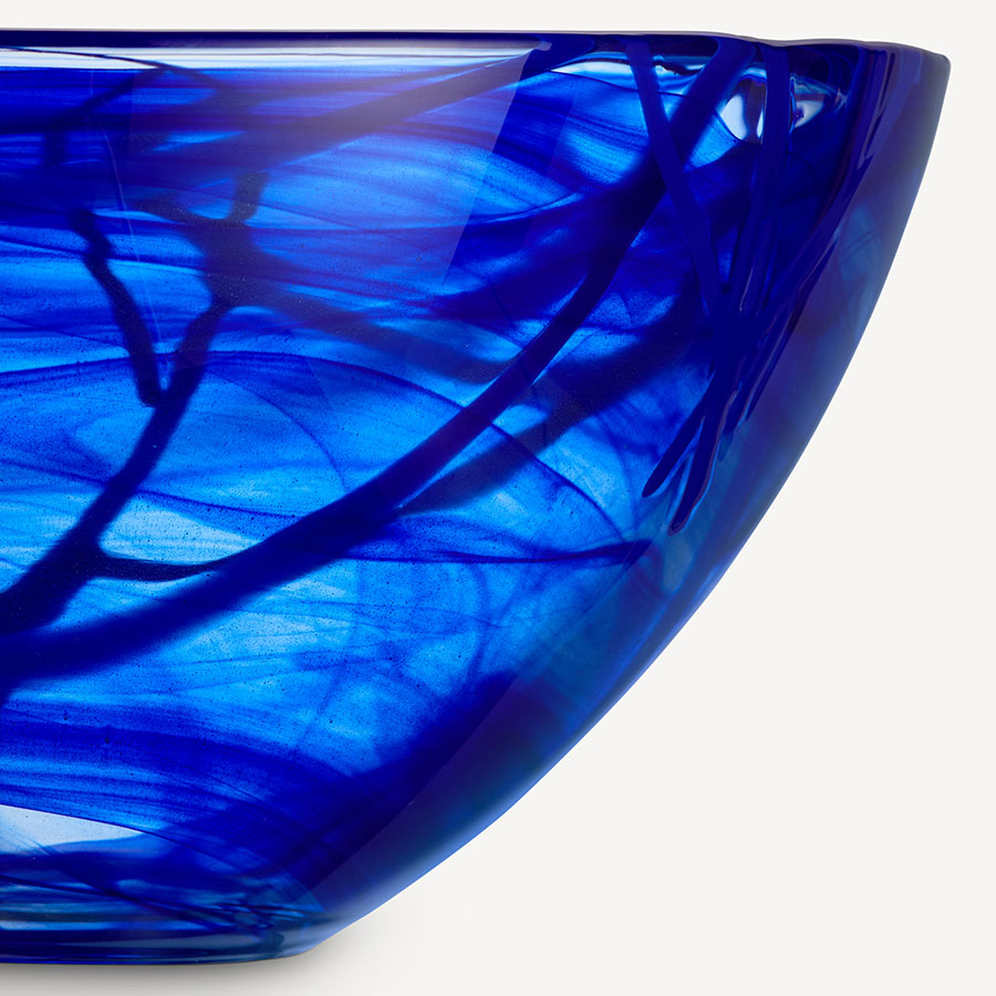 Contrast Bowl Blue/Blue Medium Kosta Boda