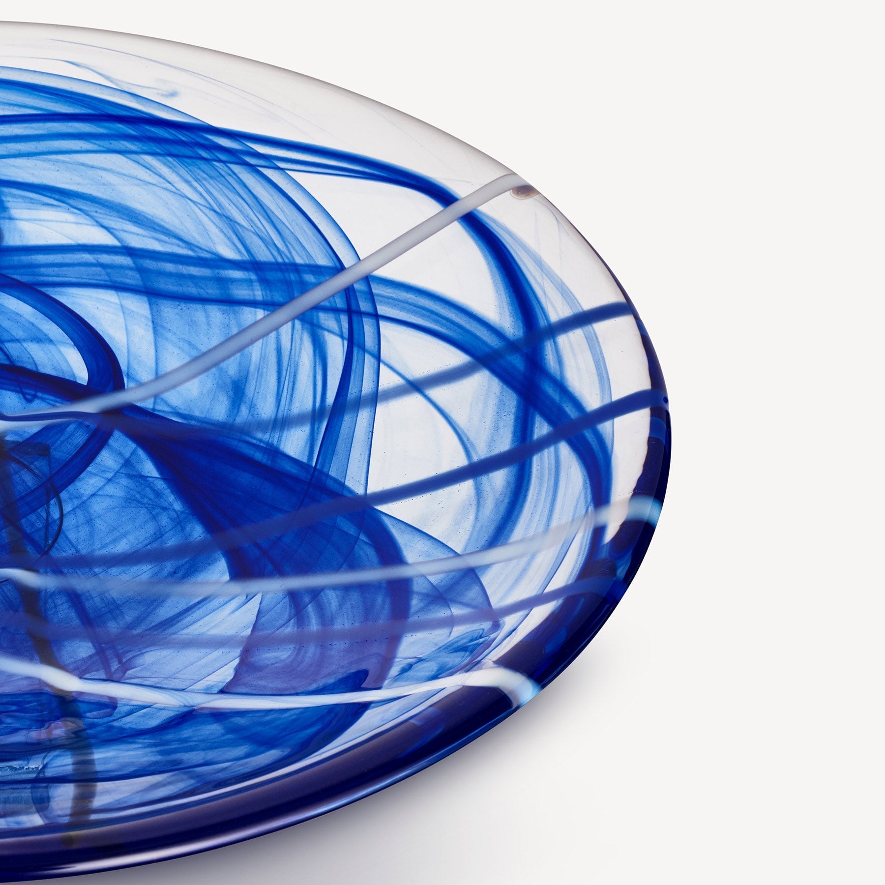 Contrast Blue Dish Kosta Boda