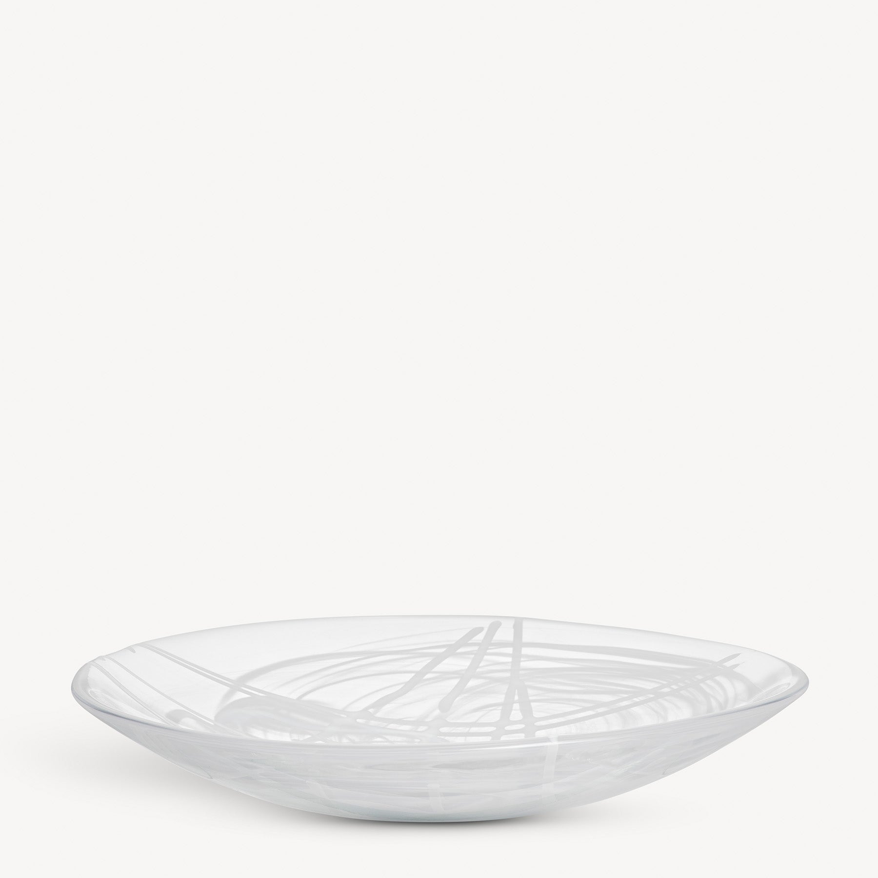 Contrast Dish White/White Kosta Boda