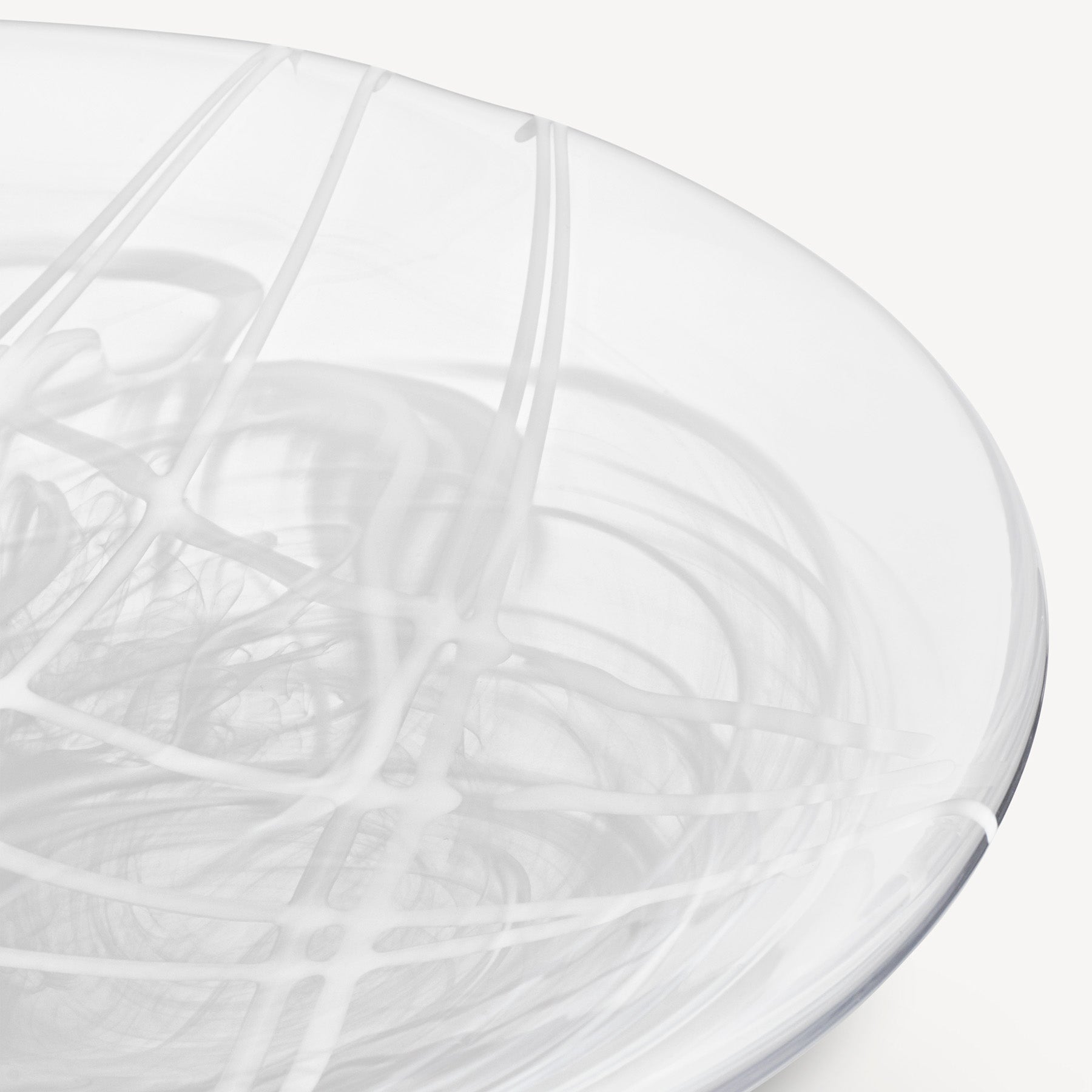 Contrast Dish White/White Kosta Boda