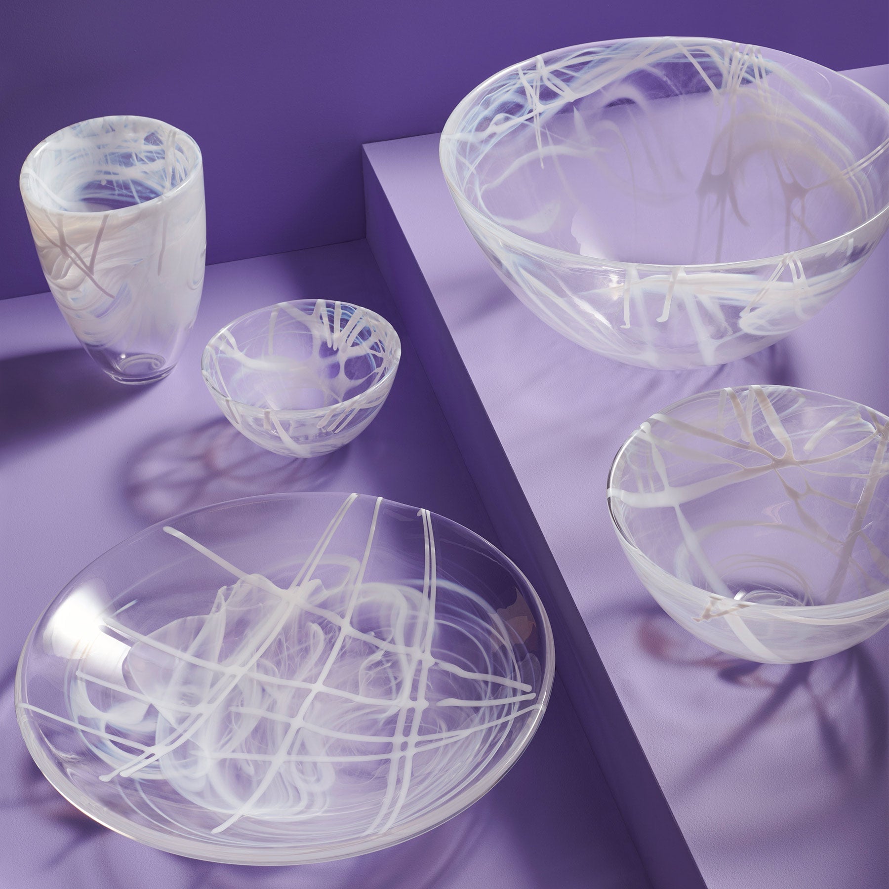 Contrast Bowl White/White Small Kosta Boda