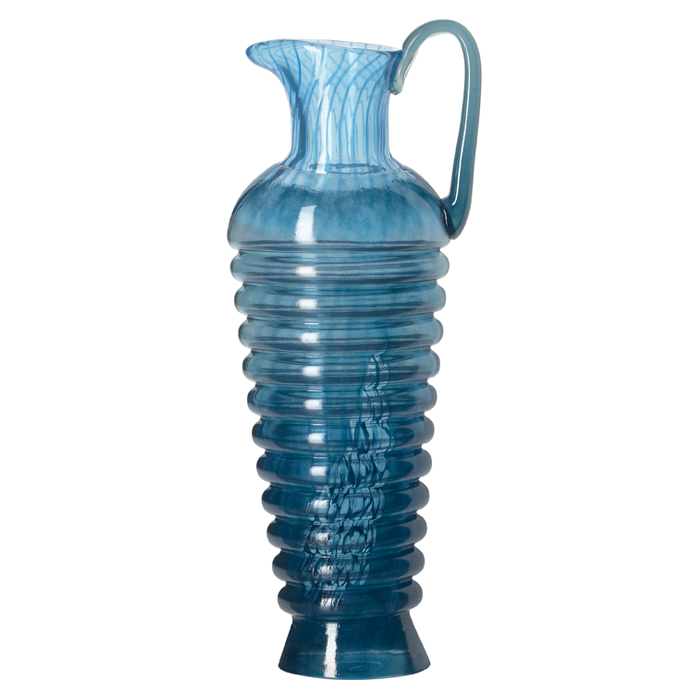 Corfu Pitcher, Blue Kosta Boda