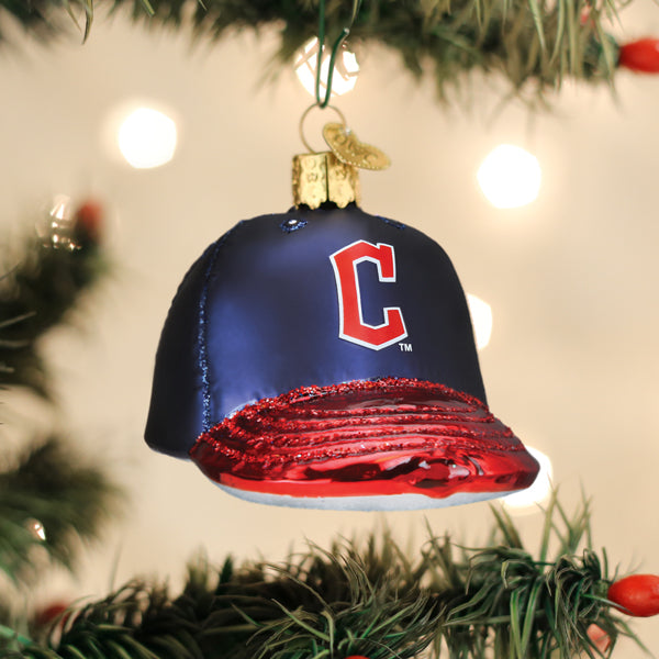 Guardians Baseball Cap Ornament Old World Christmas