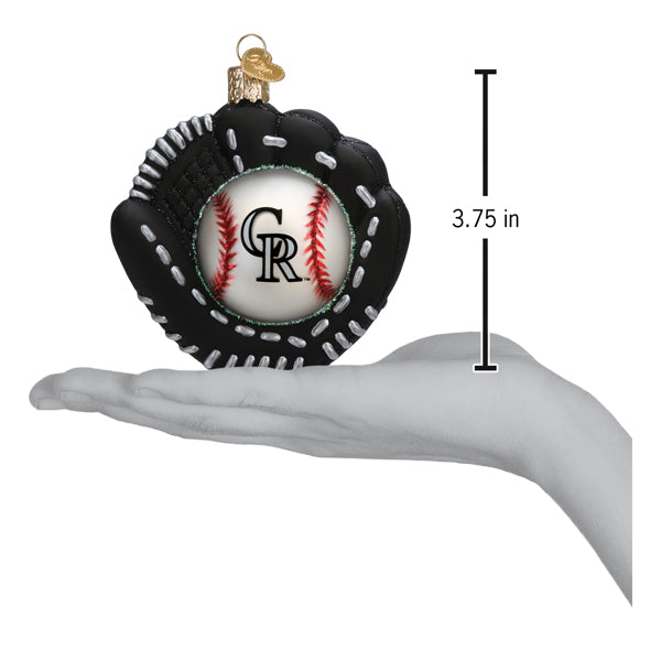 Rockies Baseball Mitt Ornament Old World Christmas