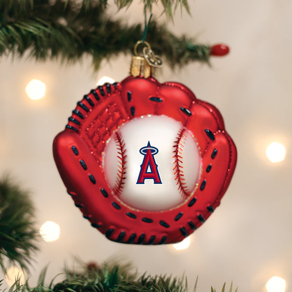 Angels Baseball Mitt Ornament Old World Christmas