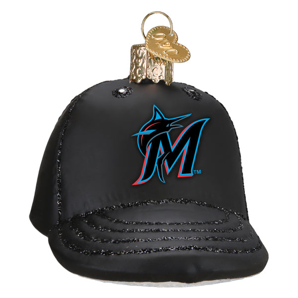 Marlins Baseball Cap Ornament Old World Christmas