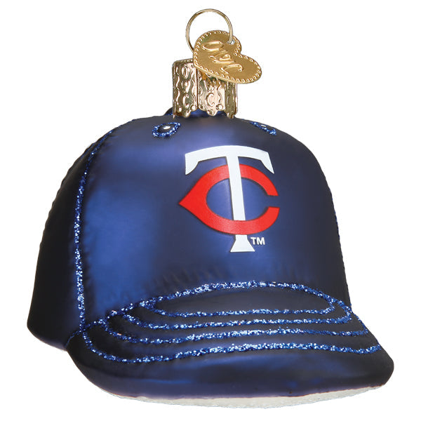 Twins Baseball Cap Ornament Old World Christmas