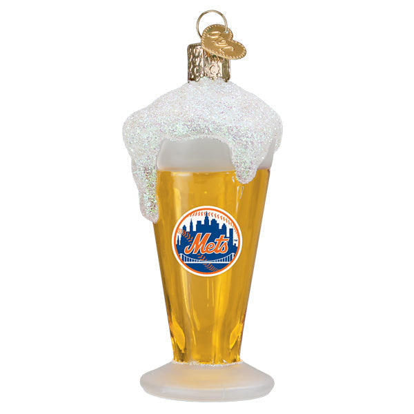 Mets Glass Of Beer Ornament Old World Christmas