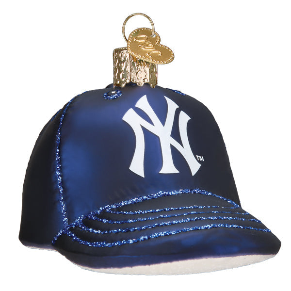 Yankees Baseball Cap Ornament Old World Christmas