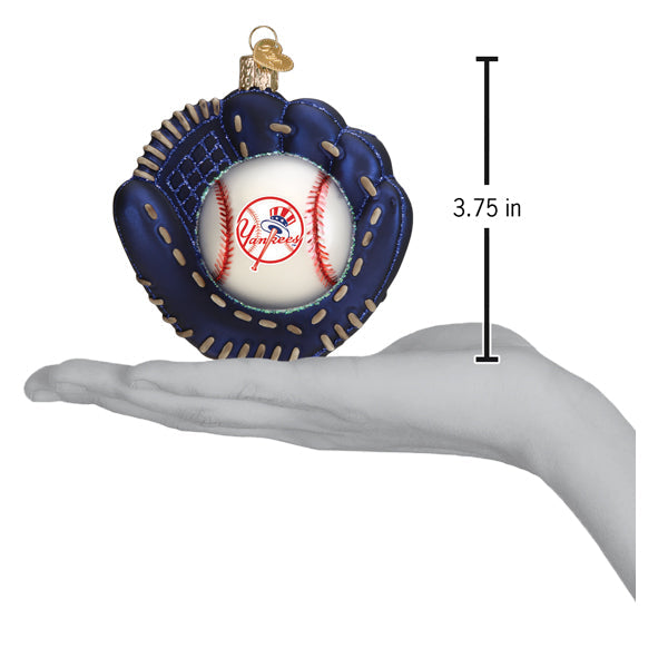 Yankees Baseball Mitt Ornament Old World Christmas