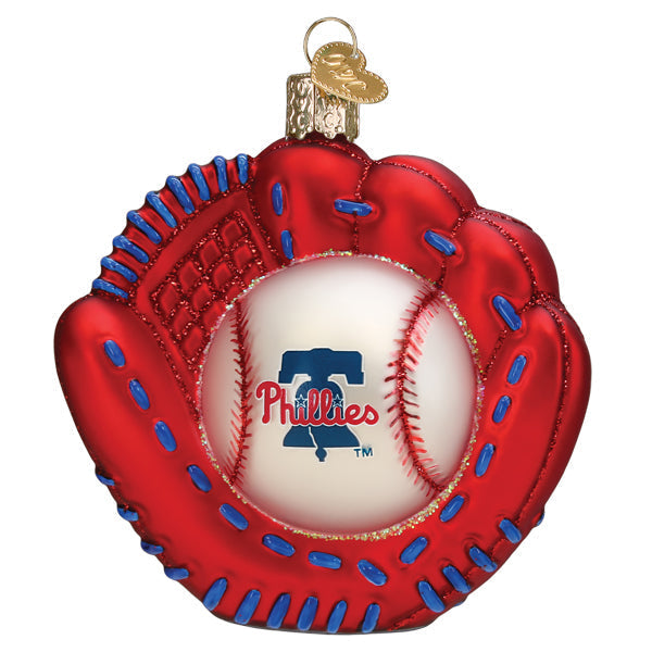 Phillies Baseball Mitt Ornament Old World Christmas