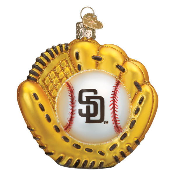 Padres Baseball Mitt Ornament Old World Christmas