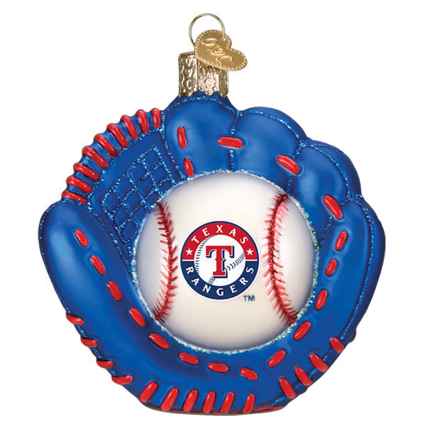 Rangers Baseball Mitt Ornament Old World Christmas