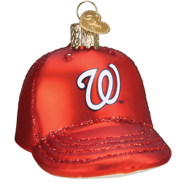 Nationals Baseball Cap Ornament Old World Christmas