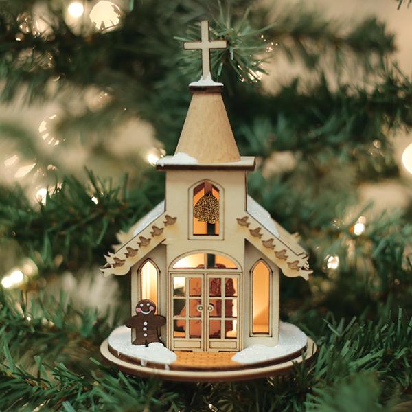 Wedding Chapel Ornament Old World Christmas