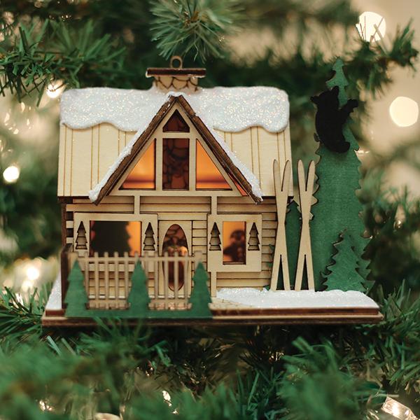 Santa's Ski Lodge Ornament Old World Christmas