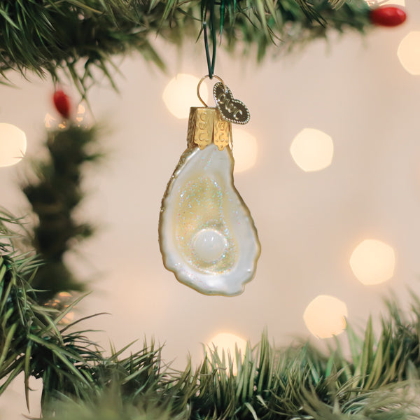 Mini Oyster With Pearl Ornament Old World Christmas