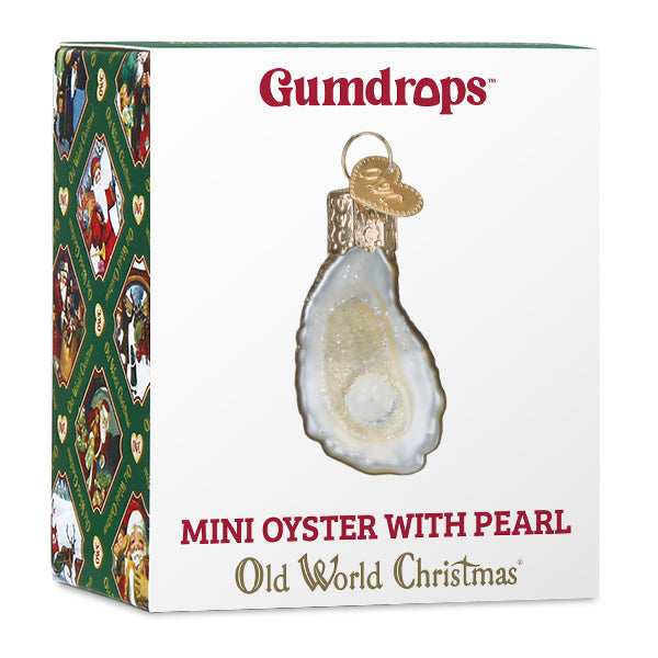 Mini Oyster With Pearl Ornament Old World Christmas