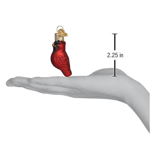 Mini Red Cardinal Ornament Old World Christmas