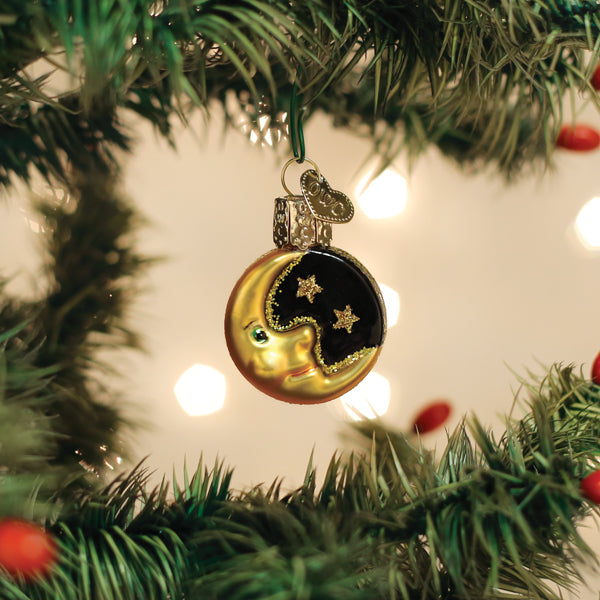 Mini Moon Ornament Old World Christmas