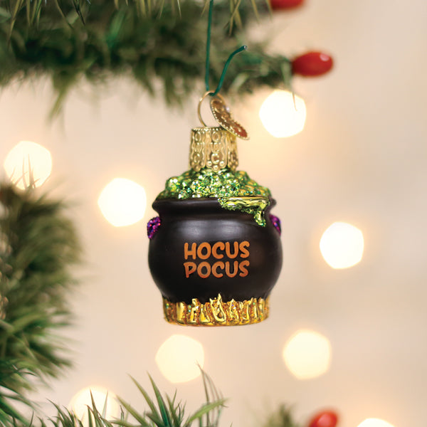 Mini Halloween Cauldron Ornament Old World Christmas