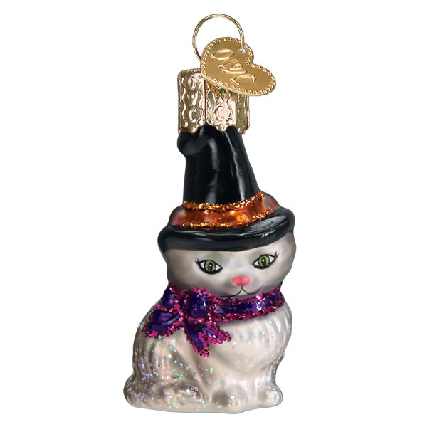 Mini Witch Cat Ornament Old World Christmas