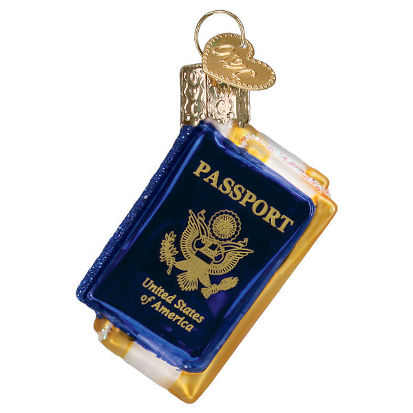Mini Passport Ornament Old World Christmas