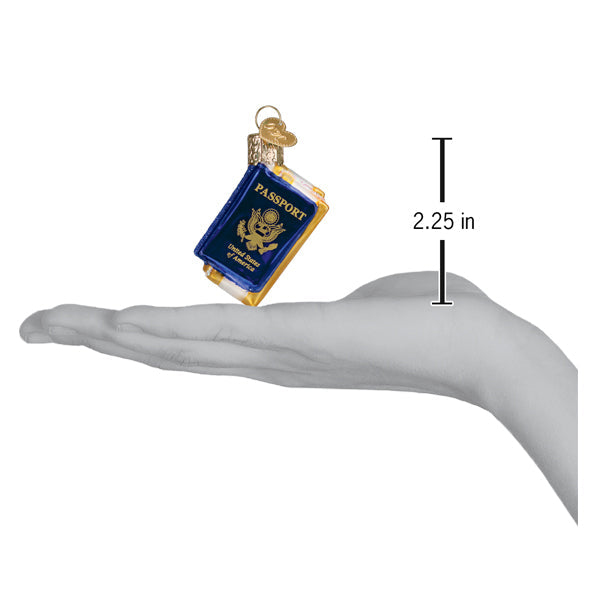 Mini Passport Ornament Old World Christmas