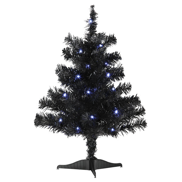 18" Mini Black Tree Pre-lit Old World Christmas