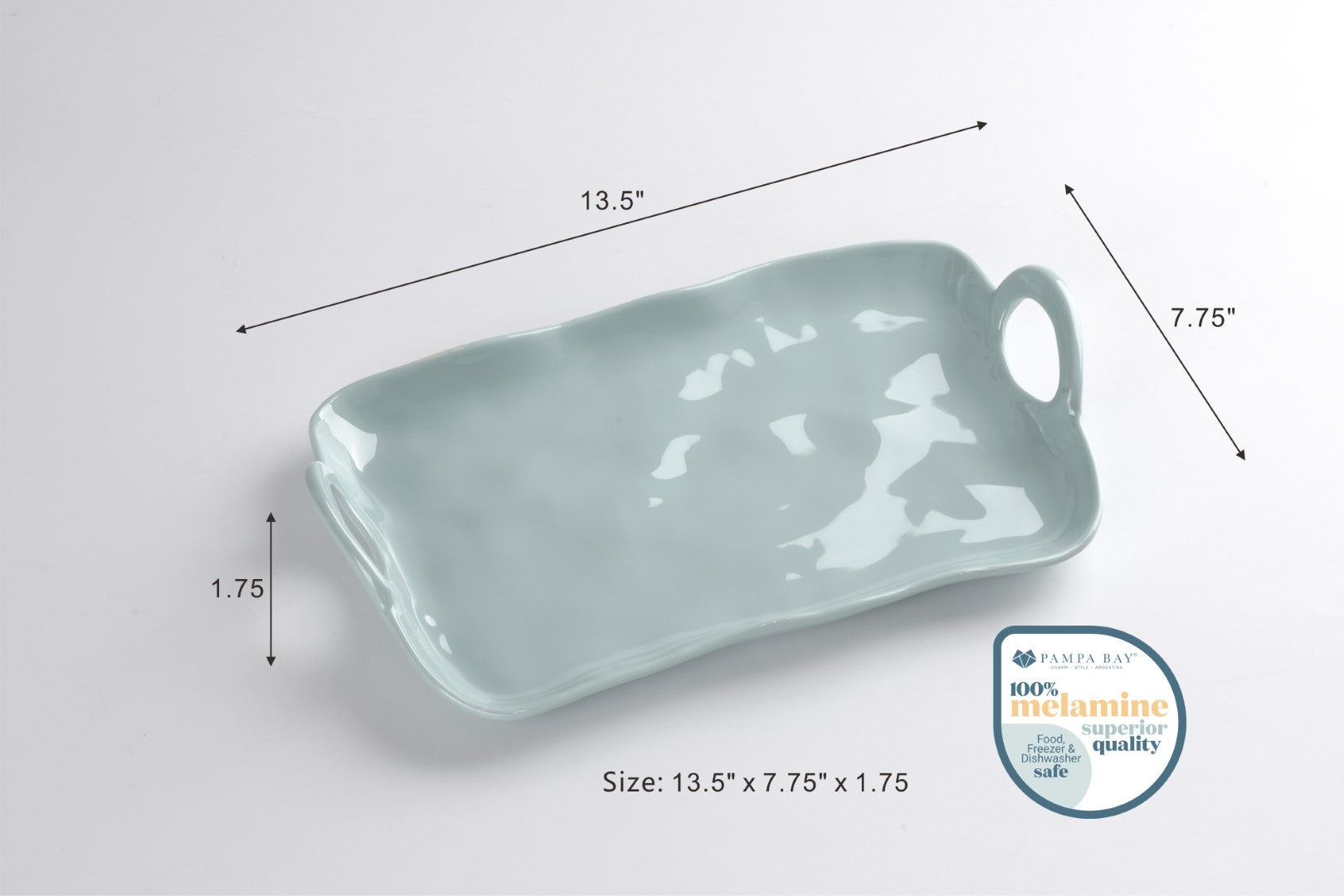 Aqua Small Platter Pampa Bay