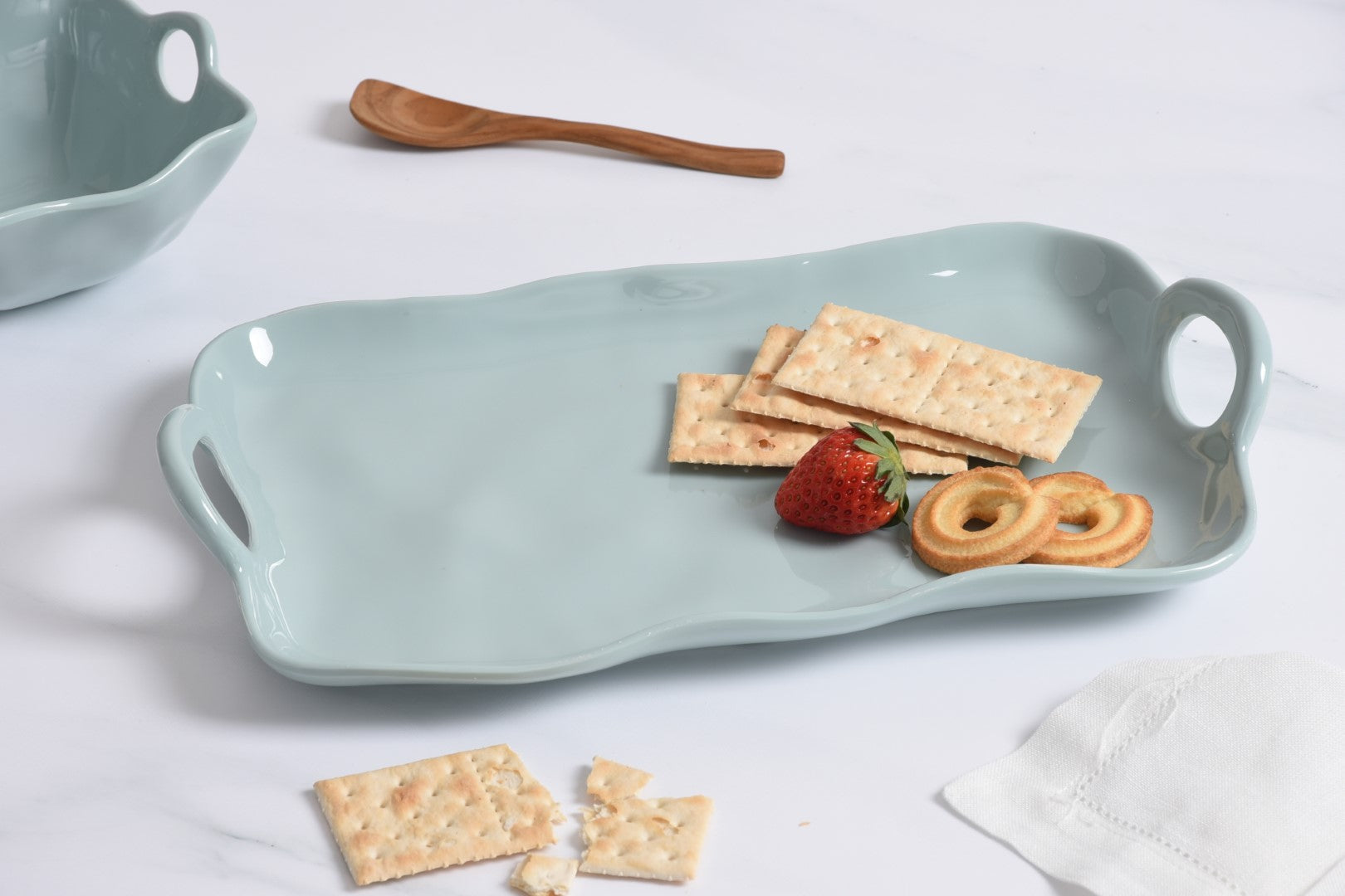 Aqua Small Platter Pampa Bay