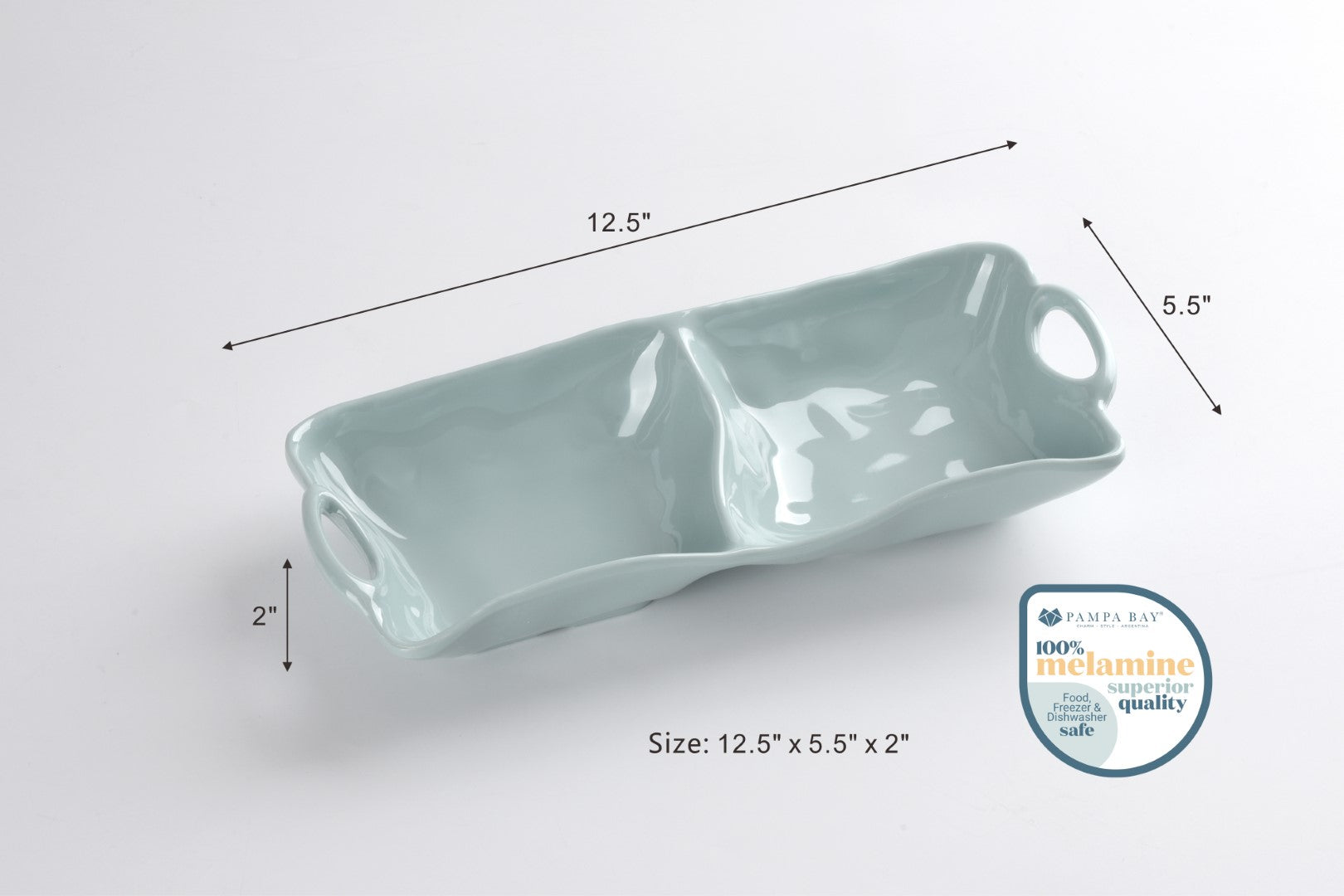 Aqua 2-Section Bowl Pampa Bay