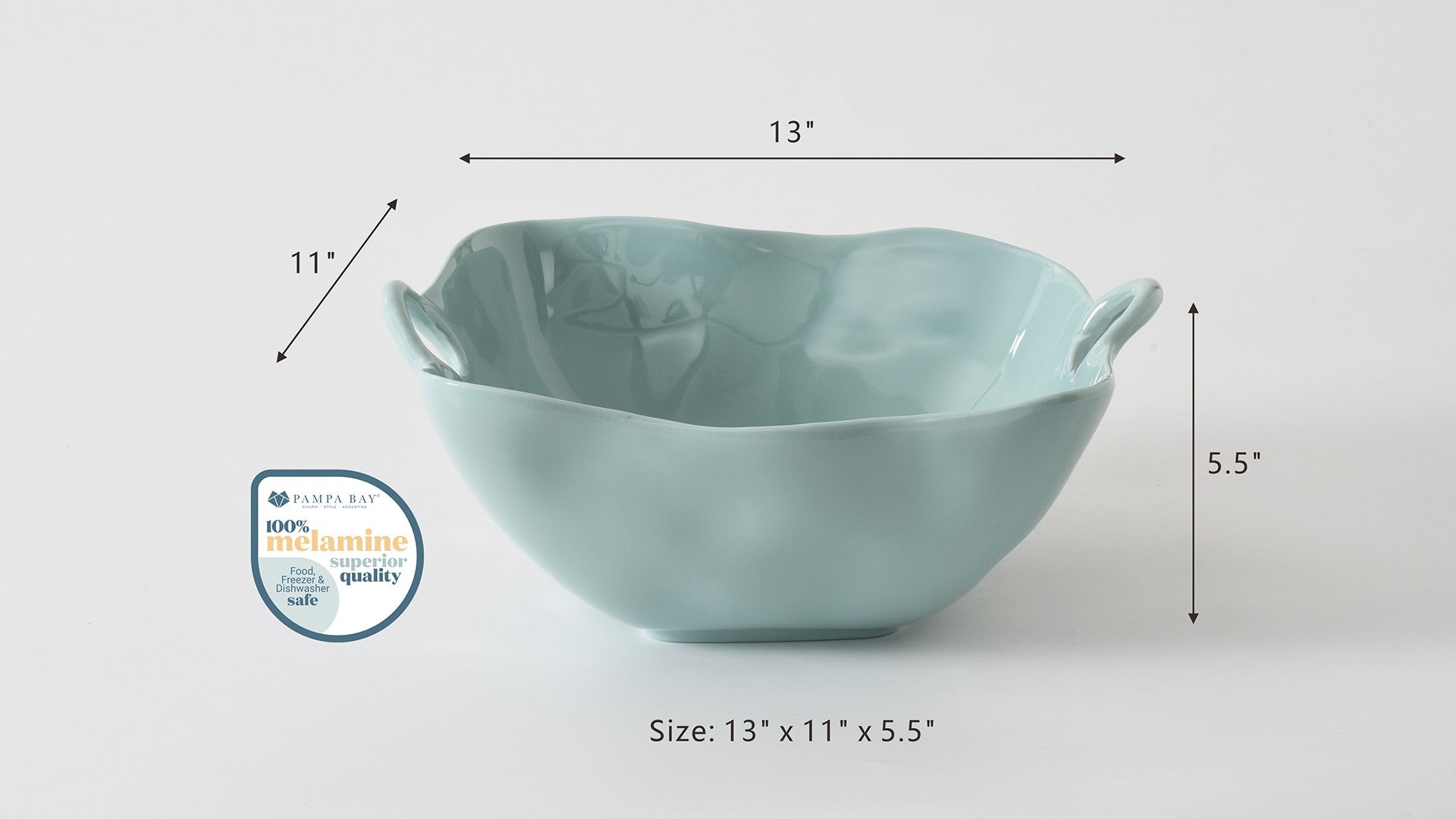 Aqua Extra Large Bowl Pampa Bay