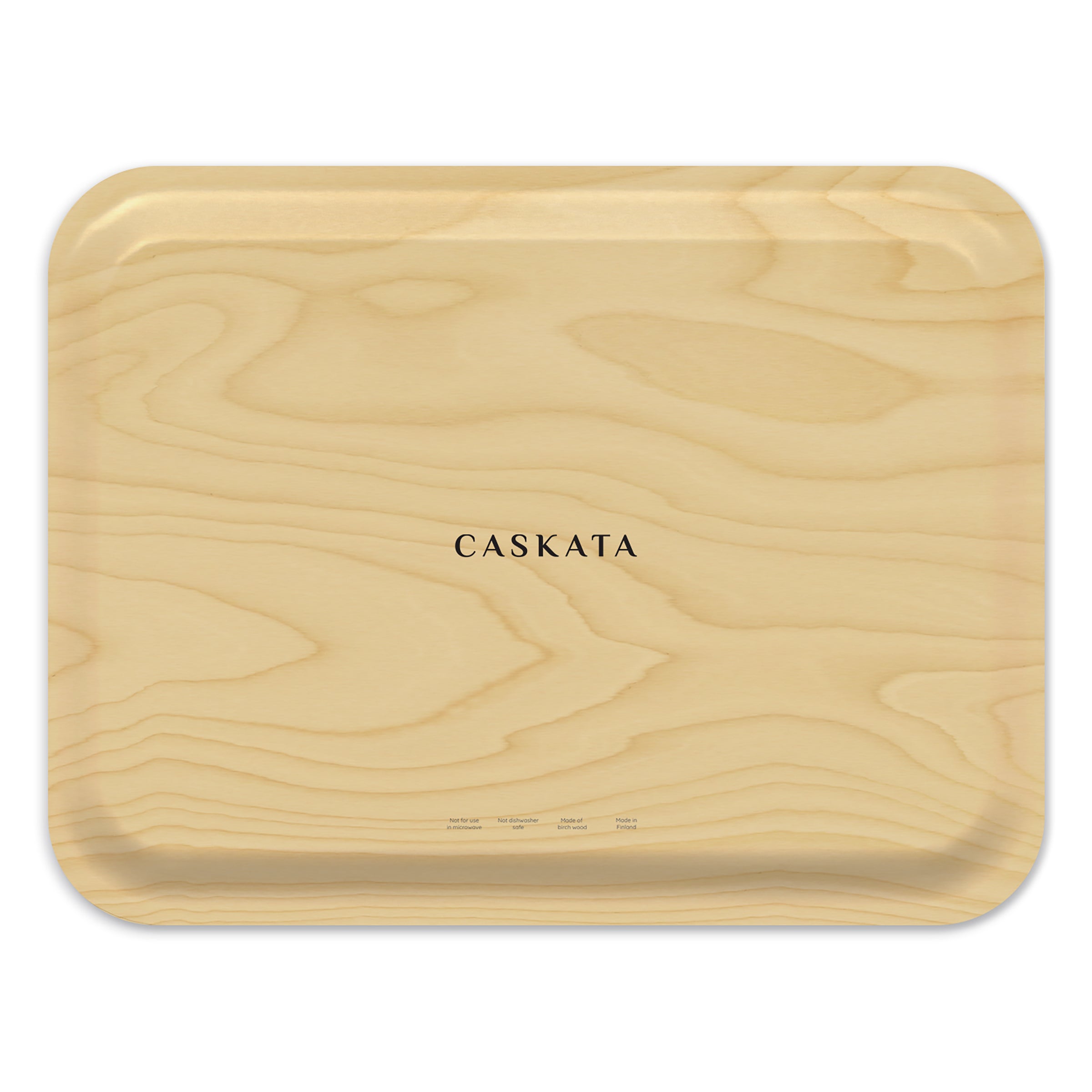 Artichoke Large Rectangular Birchwood Tray