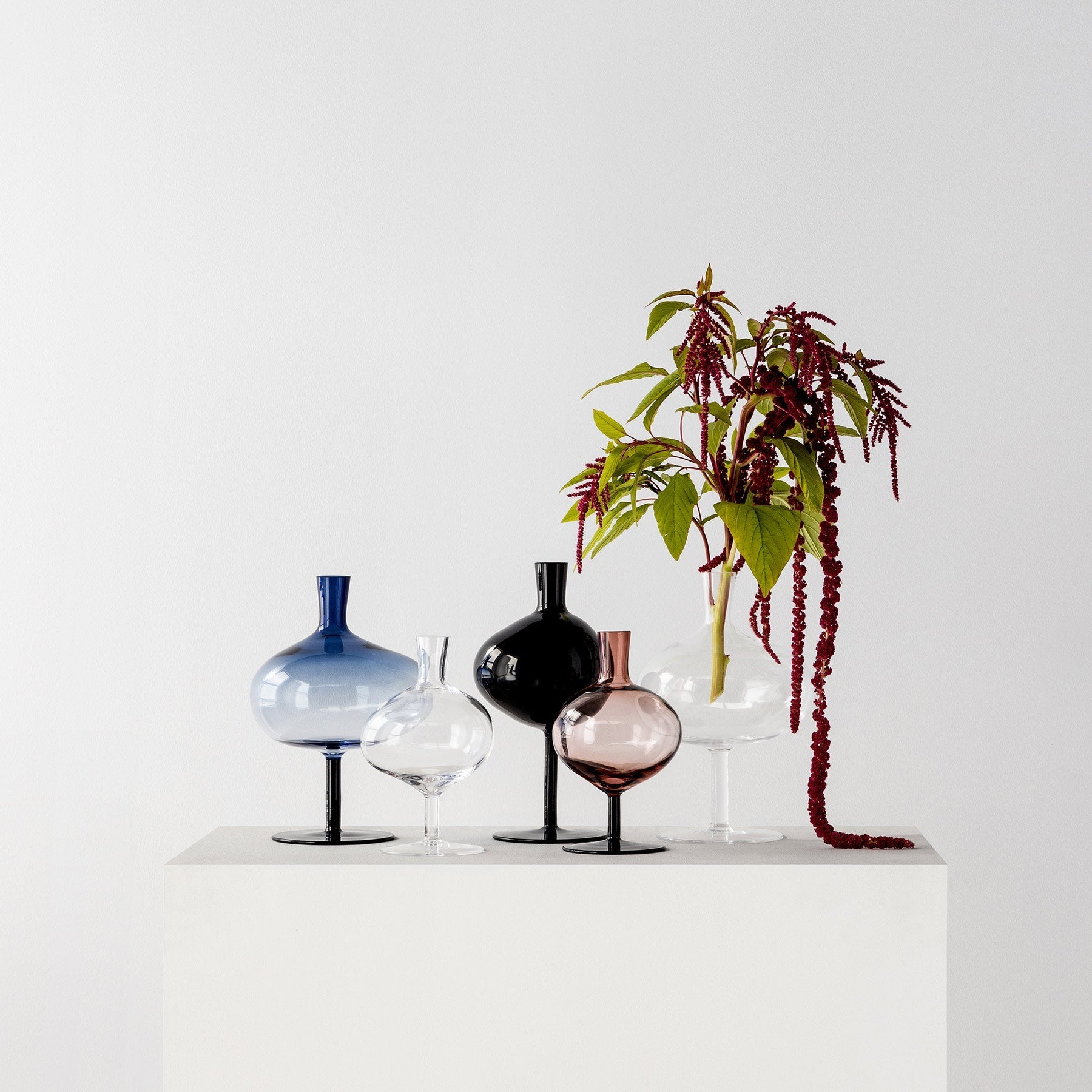 Bod Bottle Burgundy Medium Kosta Boda