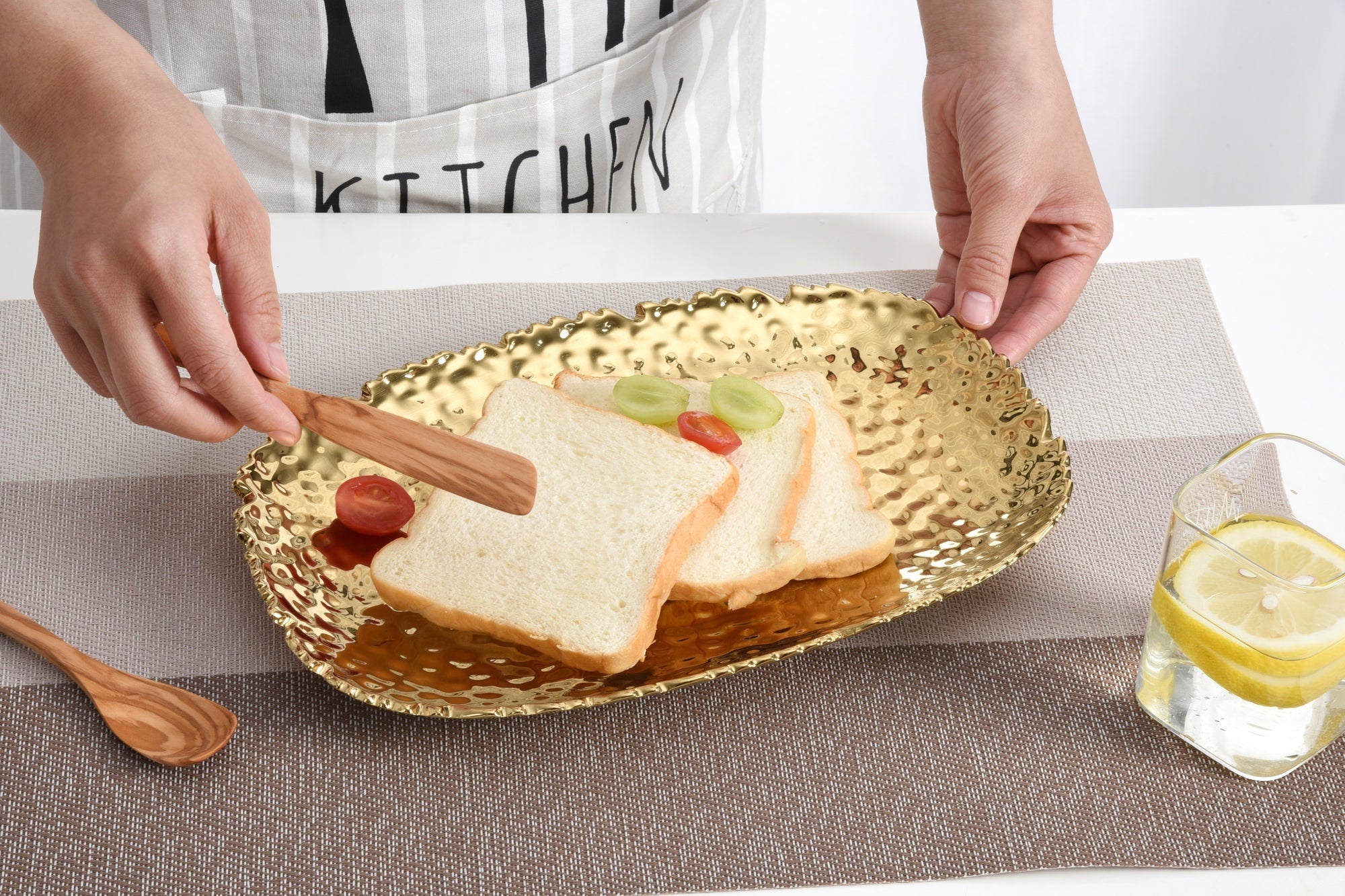 Golden Millennium Small Serving Platter Pampa Bay